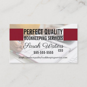 Bookkeeping Business Cards