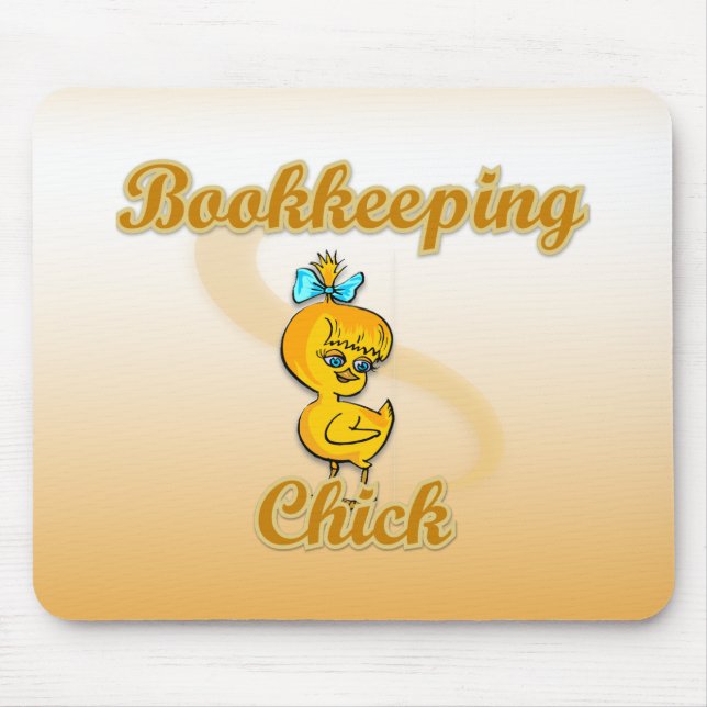 Bookkeeping Chick Mouse Mat (Front)