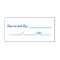 Bookkeeping Received By and Date