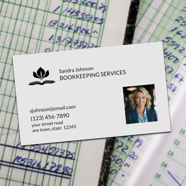 Bookkeeping Services Business Card (Creator Uploaded)
