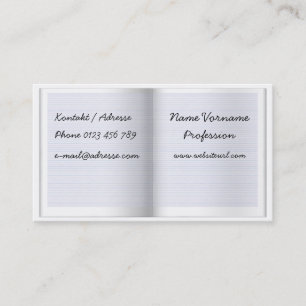 booklet business card