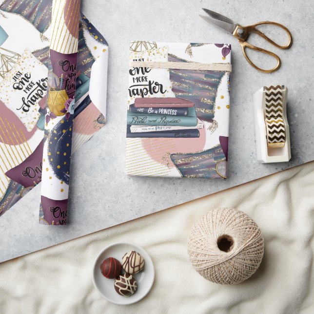 Booklover Pattern Wrapping Paper (Crafts)