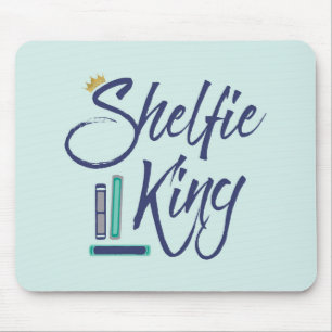Booklover Shelfie King Mouse Mat