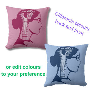 Booklovers gift book library bookish cushion