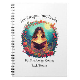 Booklover's Tote Bag, Fantasy Design Notebook