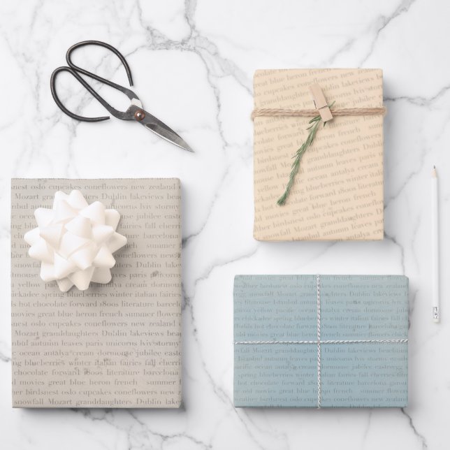 BookLovers Wrapping Paper Sheet (Front)