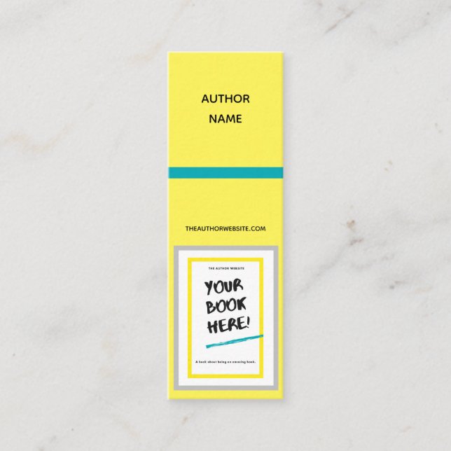 BookMark Bright Colours Mini Bookmark Mini Business Card (Front)