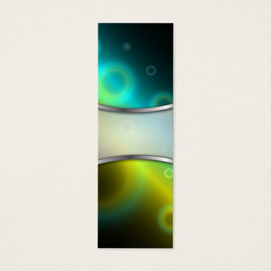 Bookmark Business Card Bubbles Abstract Background
