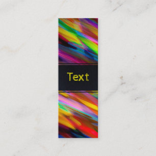 Bookmark Business Card Colourful digital art