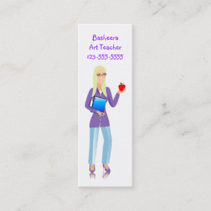 Bookmark Business card for teacher