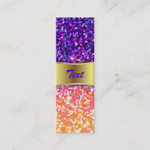 Bookmark Business Card Glitter Graphic Background