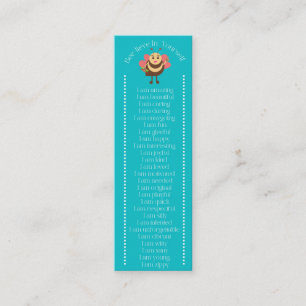 Bookmark mini business card