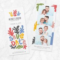 Bookmark Photo Booth l  Floral Fun Save The Date 