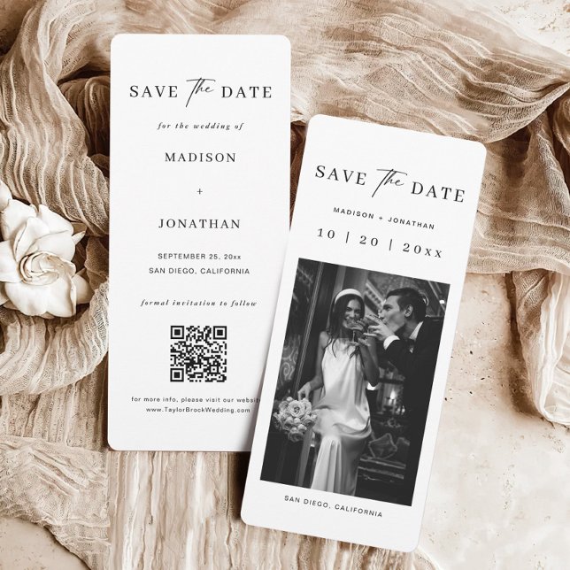 Bookmark Photo Old Money Wedding Save The Date (Creator Uploaded)