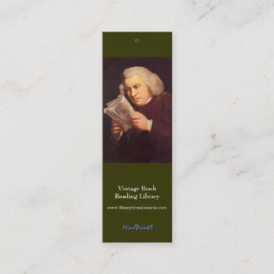 Bookmark - Samuel Johnson Mini Business Card