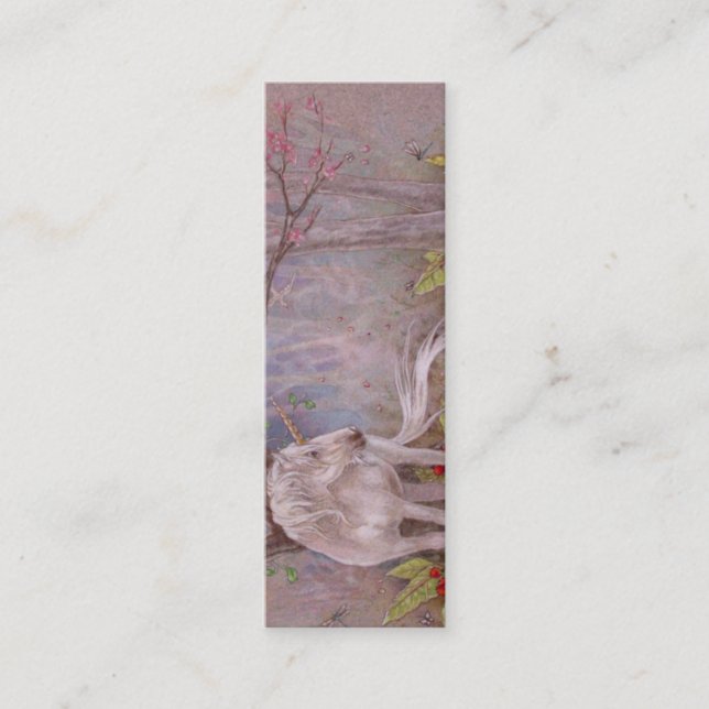 BOOKMARK - Unicorn Mini Business Card (Front)
