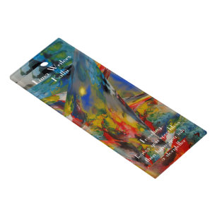 Bookmark with Emergence of Colour Abstract Ruler