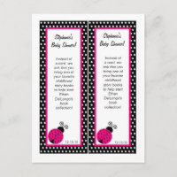 Bookmarks Black Spring Time Lady Bug