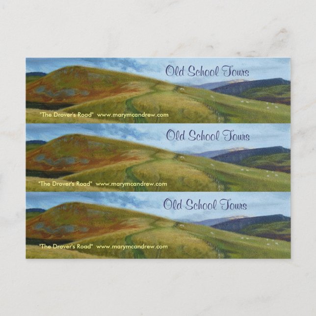 Bookmarks / Business cards Landscape Post Card (Front)