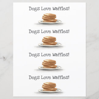Bookmarks Dogs Love Waffles