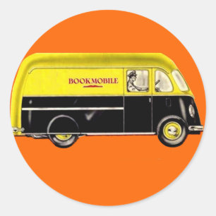 Bookmobile Classic Round Sticker