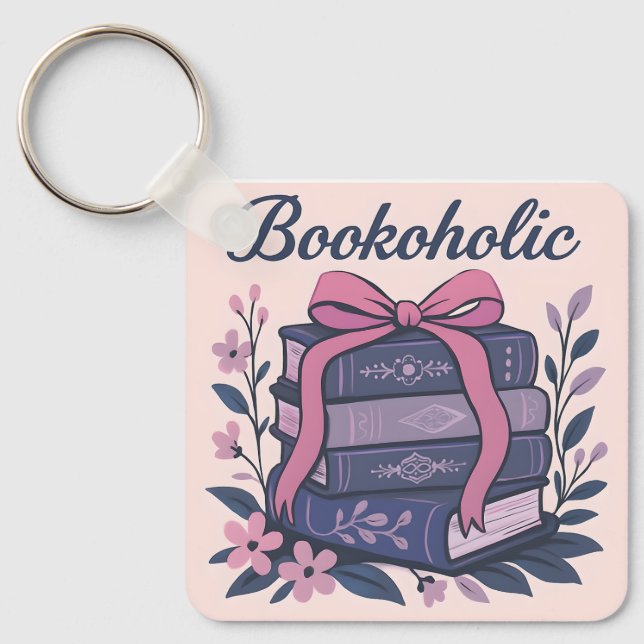 Bookoholic Key Ring (Front)