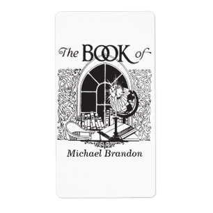 Bookplate Candle Desk Labels
