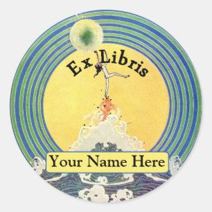 Bookplate Classic Round Sticker