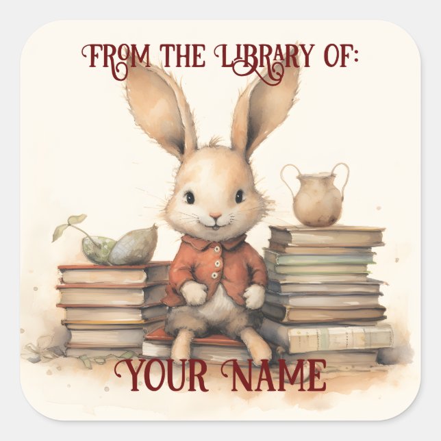 Bookplate for Your Child Square Sticker (Front)