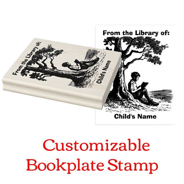 Bookplate Inking Stamp for Boys (Creator Uploaded)