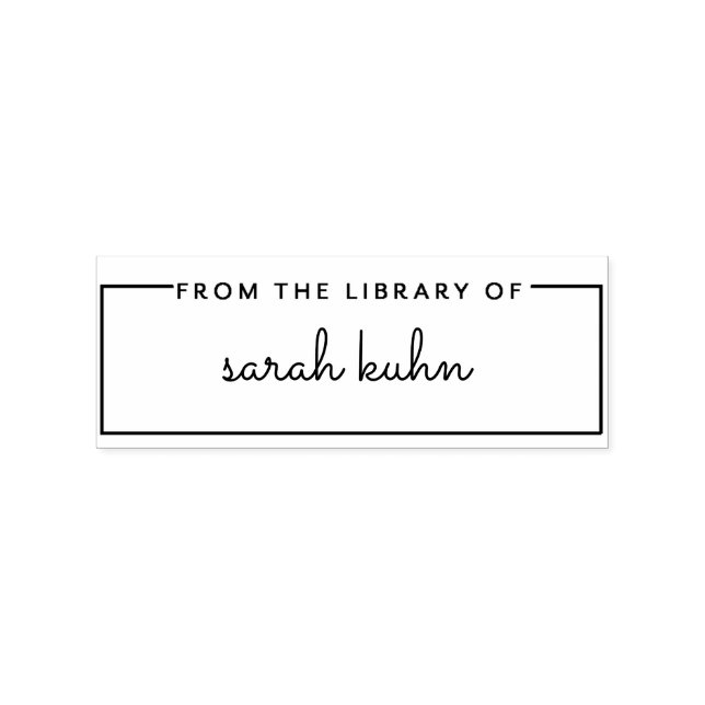 Bookplate Library Stamp, Book Stamp (Imprint)