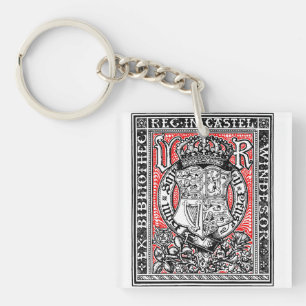 Bookplate Queen Victoria at Windsor Castle Key Ring