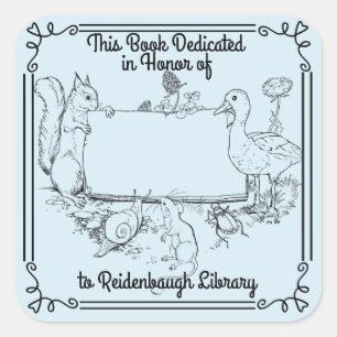 Bookplate Sticker Library Dedication Anyone.