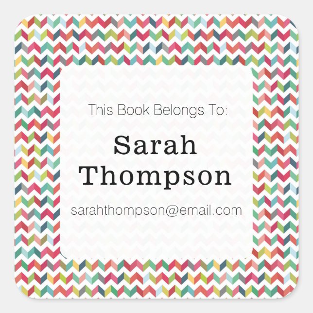 Bookplate This Book Belongs To Stickers (Front)