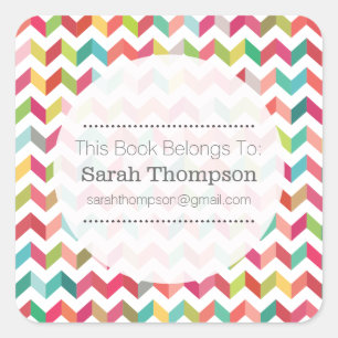 Bookplate This Book Belongs To Stickers