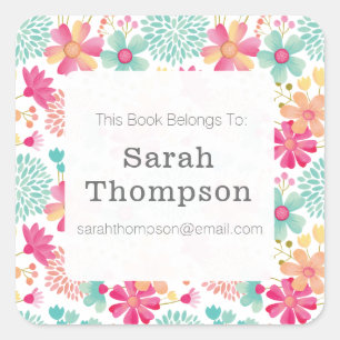 Bookplate This Book Belongs To Stickers