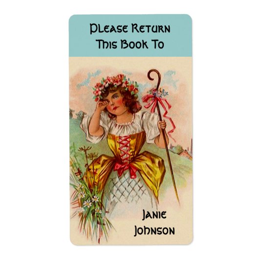Bookplates Personalised name plates Little Bo Peep Shipping Label
