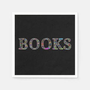 Books: a design for book lovers napkin