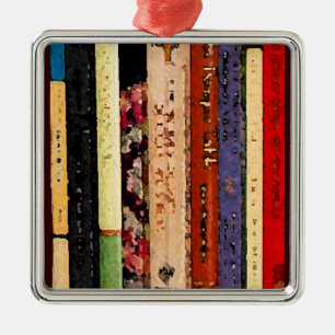 Books Abstract Metal Tree Decoration