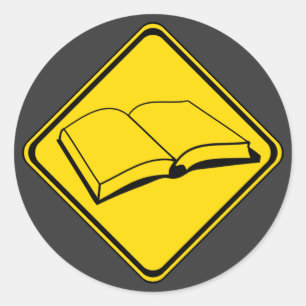 Books Ahead! Classic Round Sticker