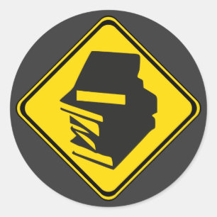 Books Ahead! Classic Round Sticker