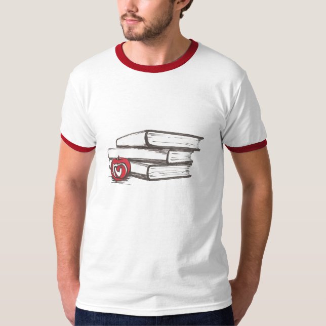 Books + An Apple | Customisable T-Shirt (Front)