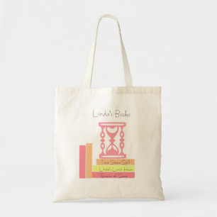 Books and an Hourglass Girl's Tote Bag