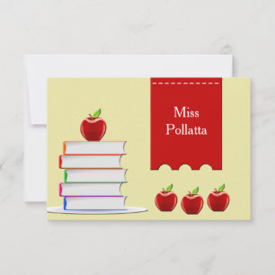 Books and Apples Card