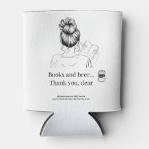 Books and Beer- Beer Koozie