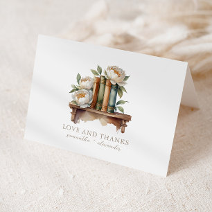 Books and Brunch Baby Shower Thank You Card