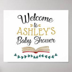 Books and Brunch Baby Shower Welcome Sign