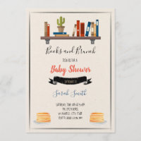 Books and brunch  shower party tem