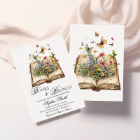 Books and Brunch Storybook Baby Shower Invitation