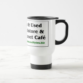 Books and Bytes travel mug, white Mug